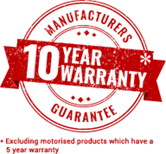 10 year warranty stamp